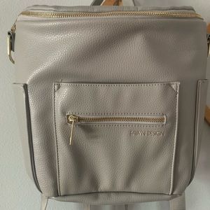 Grey Fawn Design Mini Diaper Bag